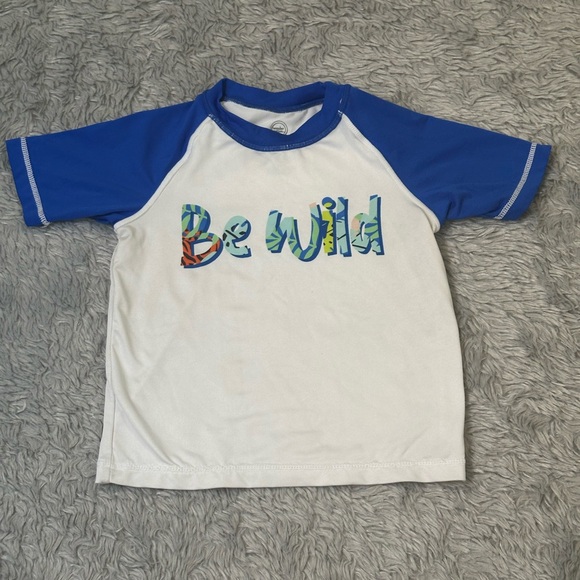 “Be Wild” matching swim top and shorts, Size 18M - Picture 6 of 7